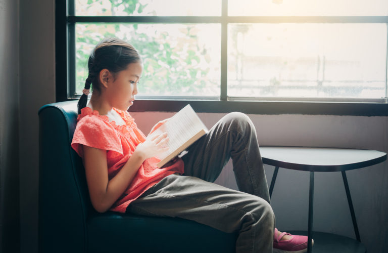 Girl Reading by Window